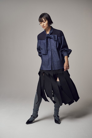 ティーチ/TEECHIの「カラマーレッグスカート」リネンライク(110700/110702)