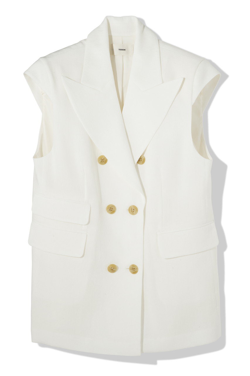 ピークドラペルノースリーブJK