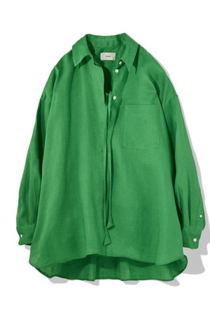 ティーチ/TEECHIのリボンリネンシャツ(110400/110403)