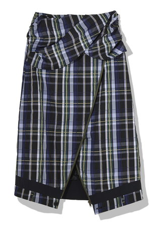 ティーチ/TEECHIのアシンメトリーチェックスカート(110700/110702)