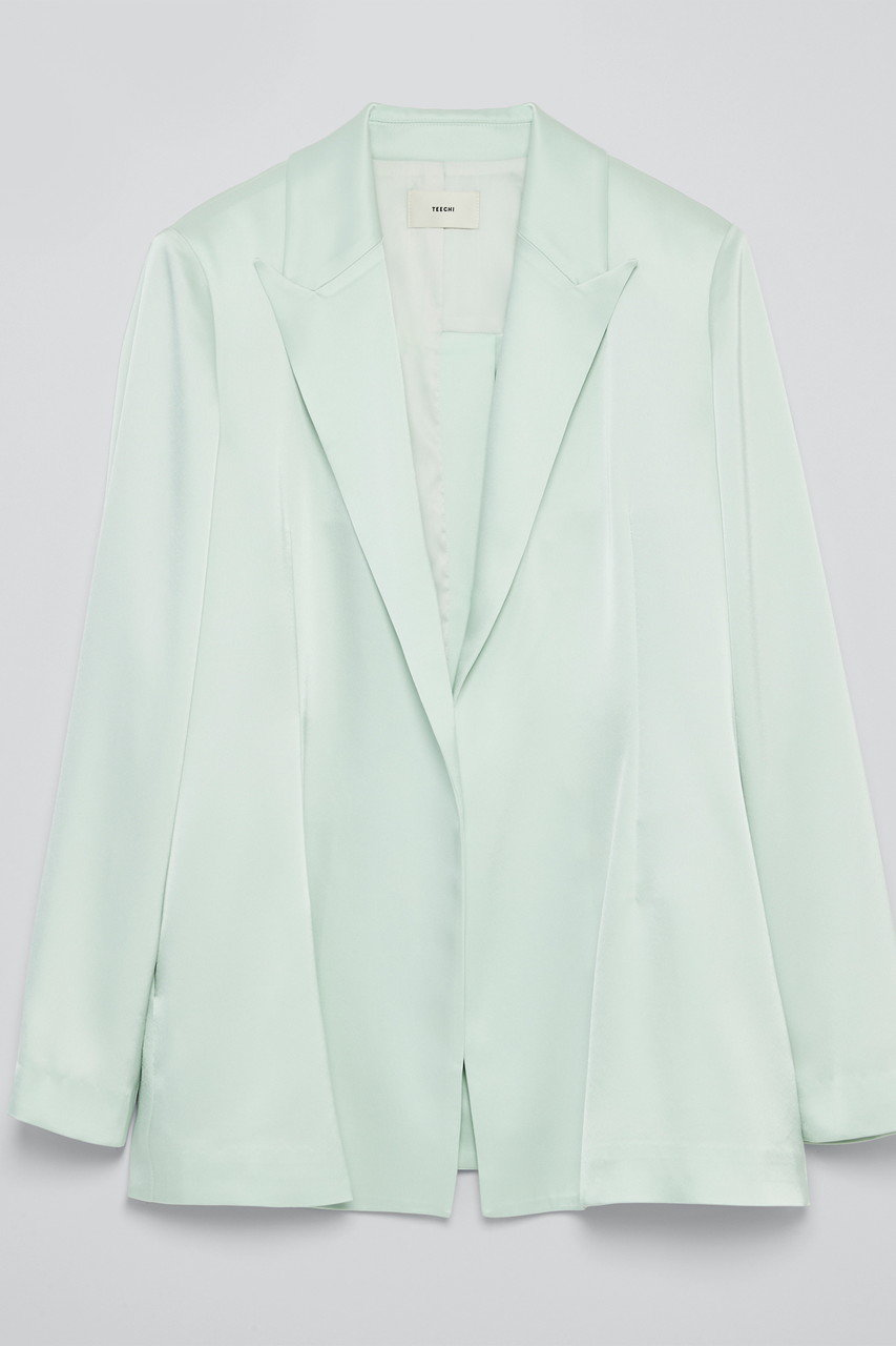 TEECHI サテンジャケット (グリーン, 36) ティーチ ELLE SHOP TEECHI サテンジャケット (グリーン, 36) ティーチ ELLE SHOP