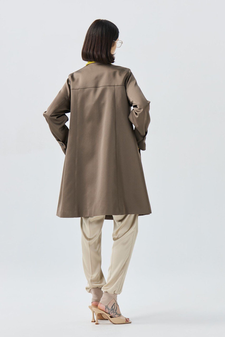 TEECHI(ティーチ)｜デタッチャブルフードコート/ブラウン の通販