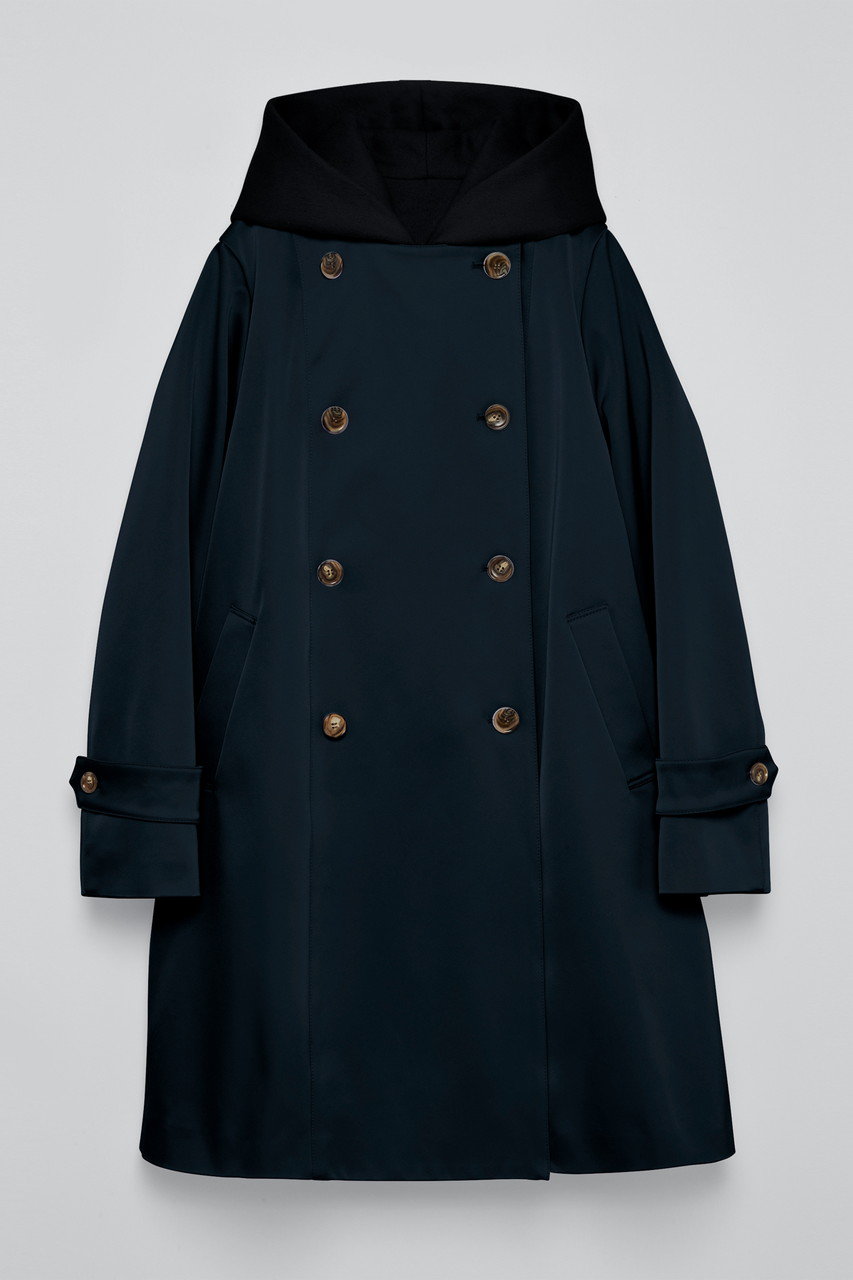 TEECHI デタッチャブルフードコート (ネイビー, 38) ティーチ ELLE SHOP