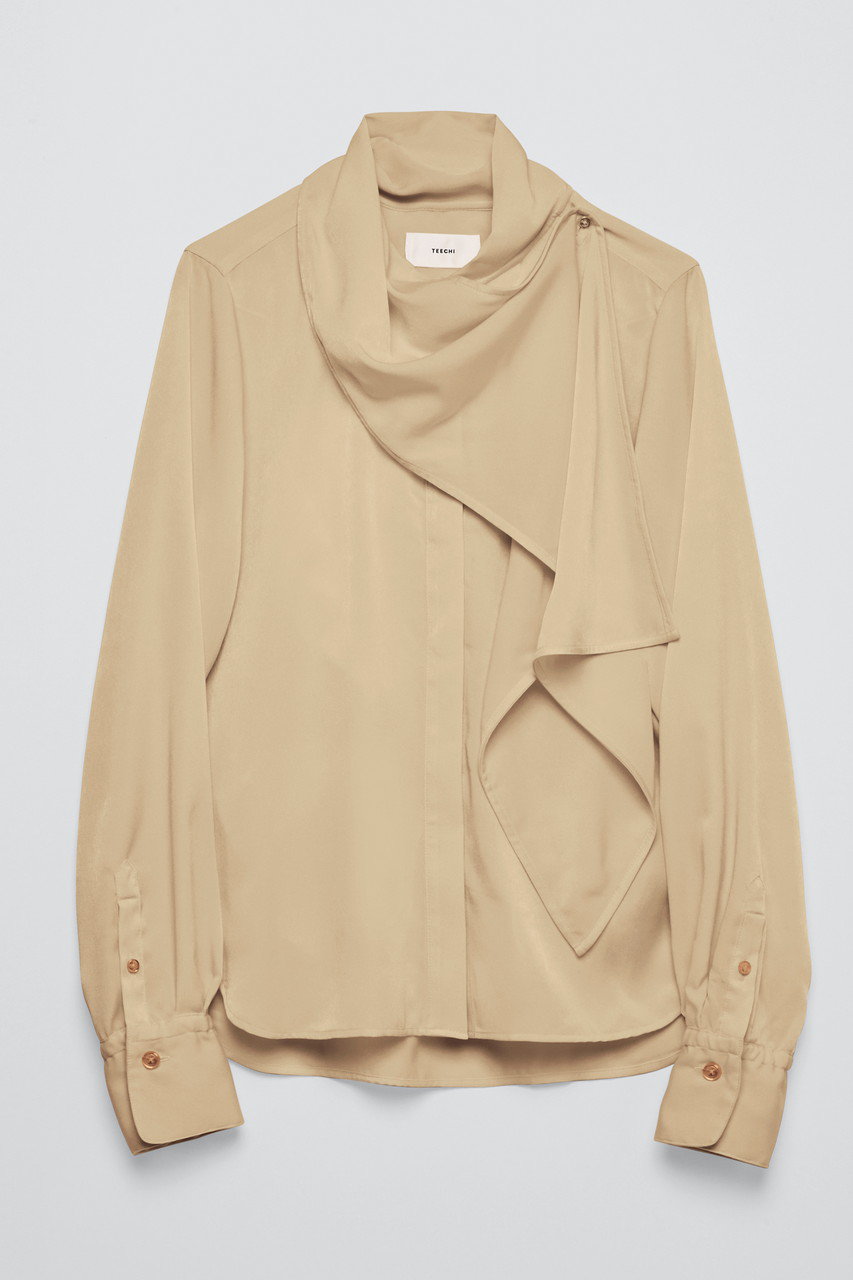 ラップクロスブラウス