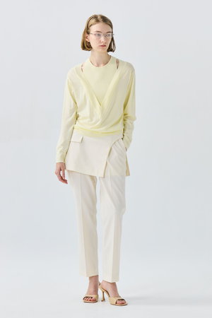 ティーチ/TEECHIのレイヤードプルオーバーニット(110300/110301)