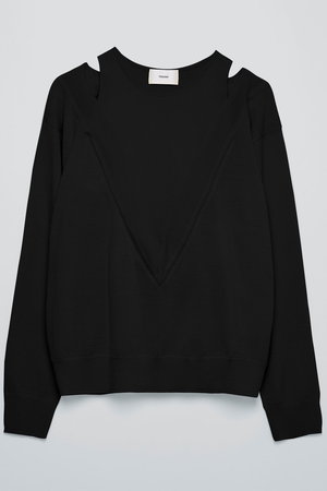 ティーチ/TEECHIのレイヤードプルオーバーニット(110300/110301)