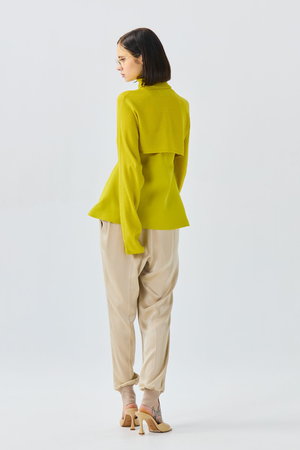 ティーチ/TEECHIのペプラムプルオーバーニット(110300/110301)