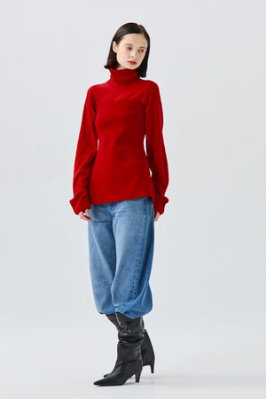 ティーチ/TEECHIのペプラムプルオーバーニット(110300/110301)