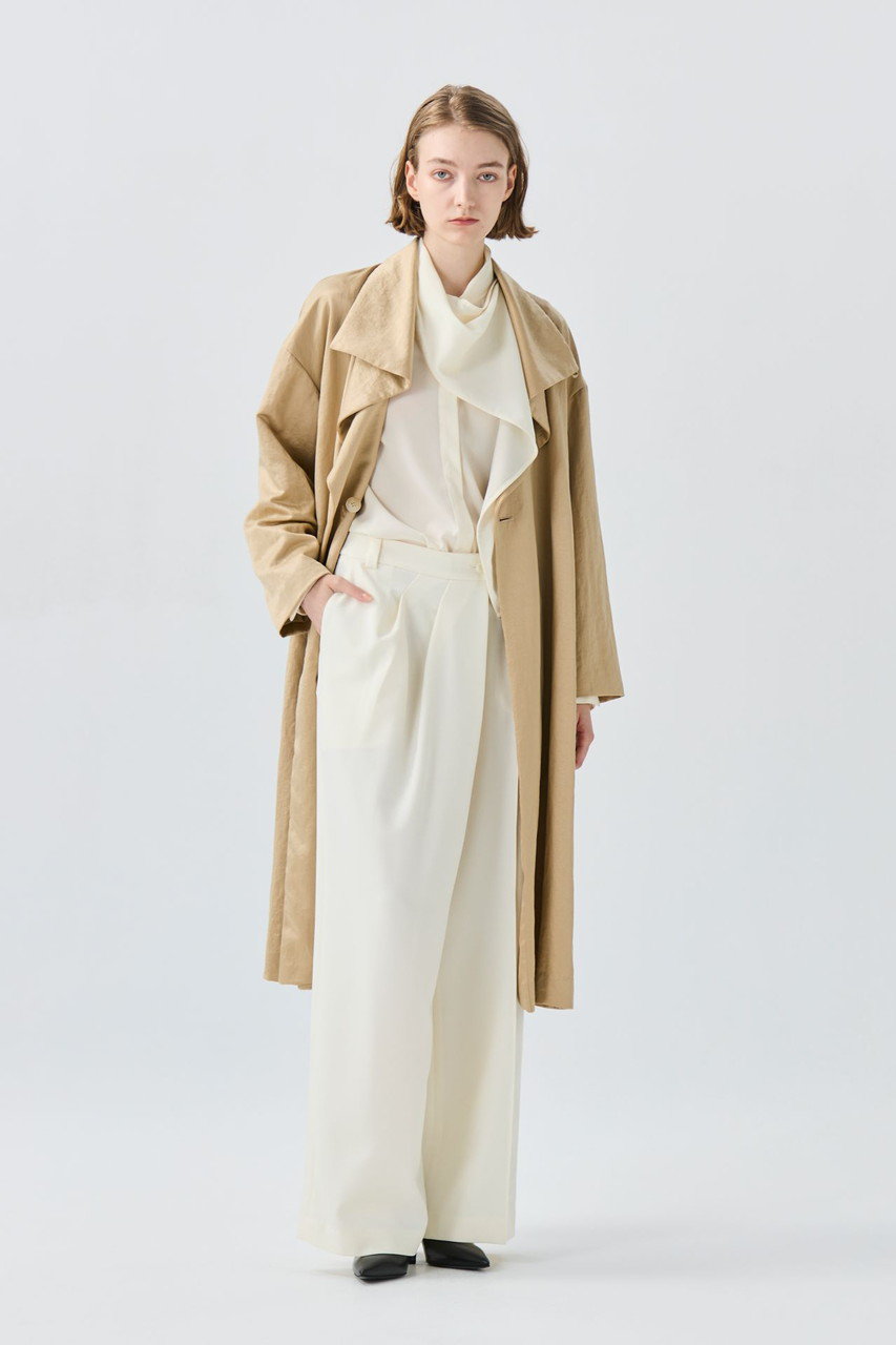 TEECHI(ティーチ)｜TMOアシンメトリーワイドパンツ/ホワイト の通販