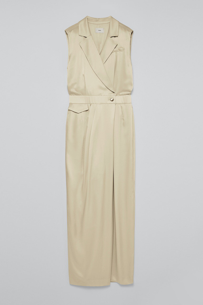 TEECHI ＴＭＯサテンジャンプスーツ (ベージュ, 38) ティーチ ELLE SHOP