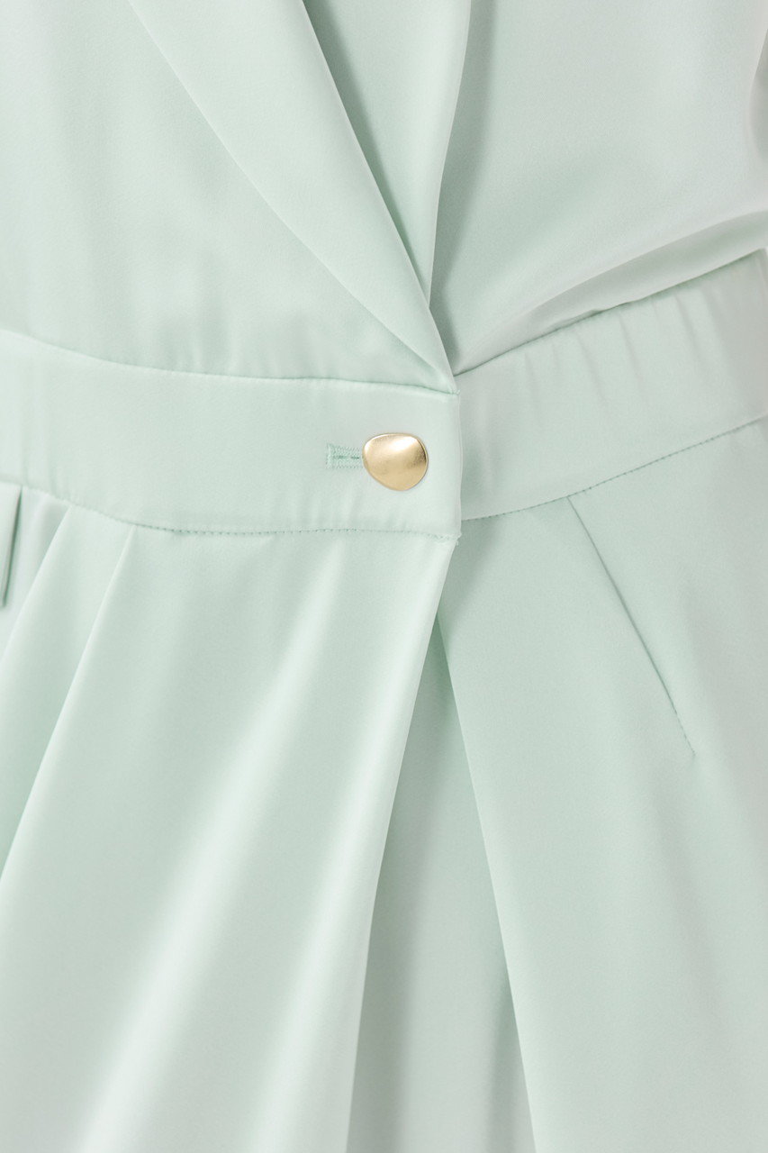 TEECHI(ティーチ)｜TMOサテンジャンプスーツ/ベージュ の通販