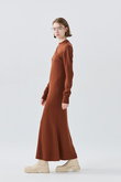 TEECHI(ティーチ)｜ウールニットワンピース/ブラウン の通販｜ELLESHOP