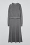 ウールニットワンピース ティーチ/TEECHI グレー