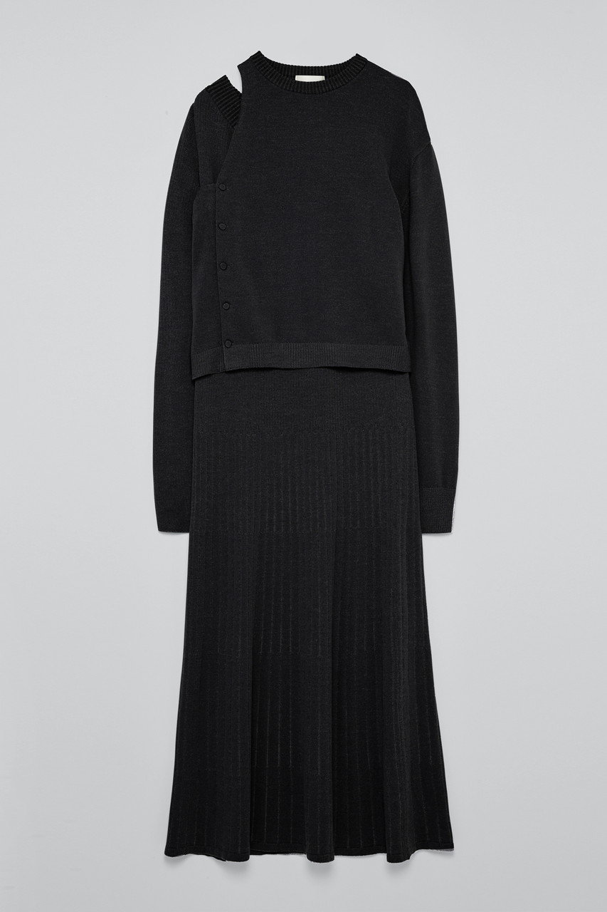 TEECHI ウールニットワンピース (ブラック, 36) ティーチ ELLE SHOP TEECHI ウールニットワンピース (ブラック, 36) ティーチ ELLE SHOP