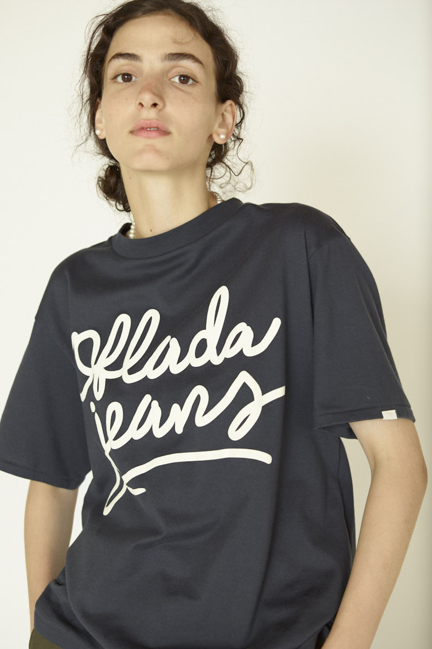 Oblada オブラダ ロゴプリントtシャツ ブラック の通販 Elleshop エル ショップ