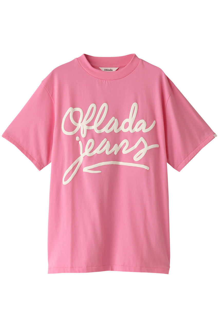 オブラダ/ObladaのロゴプリントTシャツ(ピンク/CU06)
