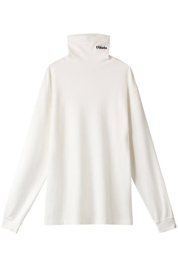 ＜ELLE SHOP＞ Oblada タートルネックロングスリーブTシャツ (ホワイト OS) オブラダ ELLE SHOP