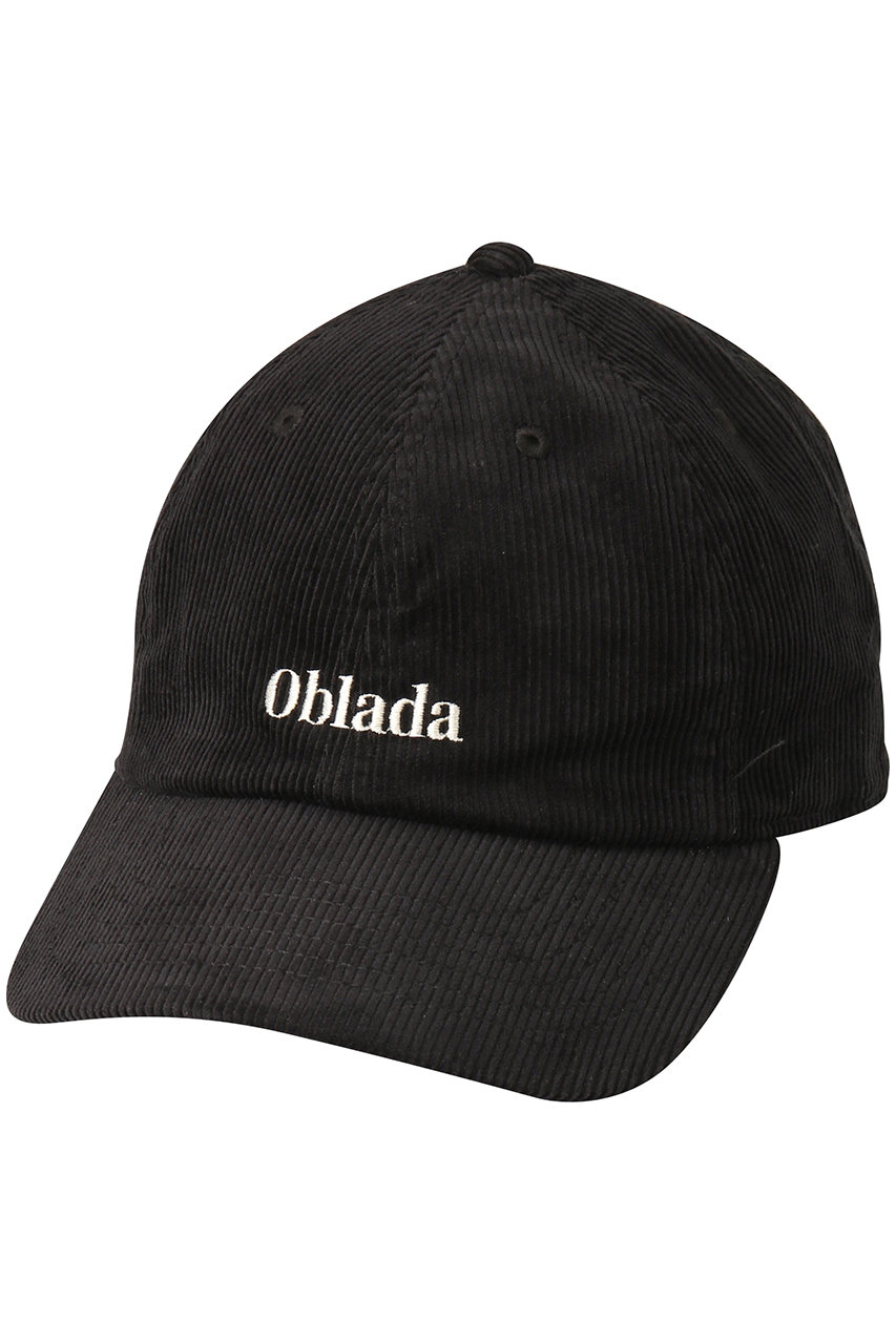  Oblada コーデュロイキャップ (ブラック OS) オブラダ ELLE SHOP