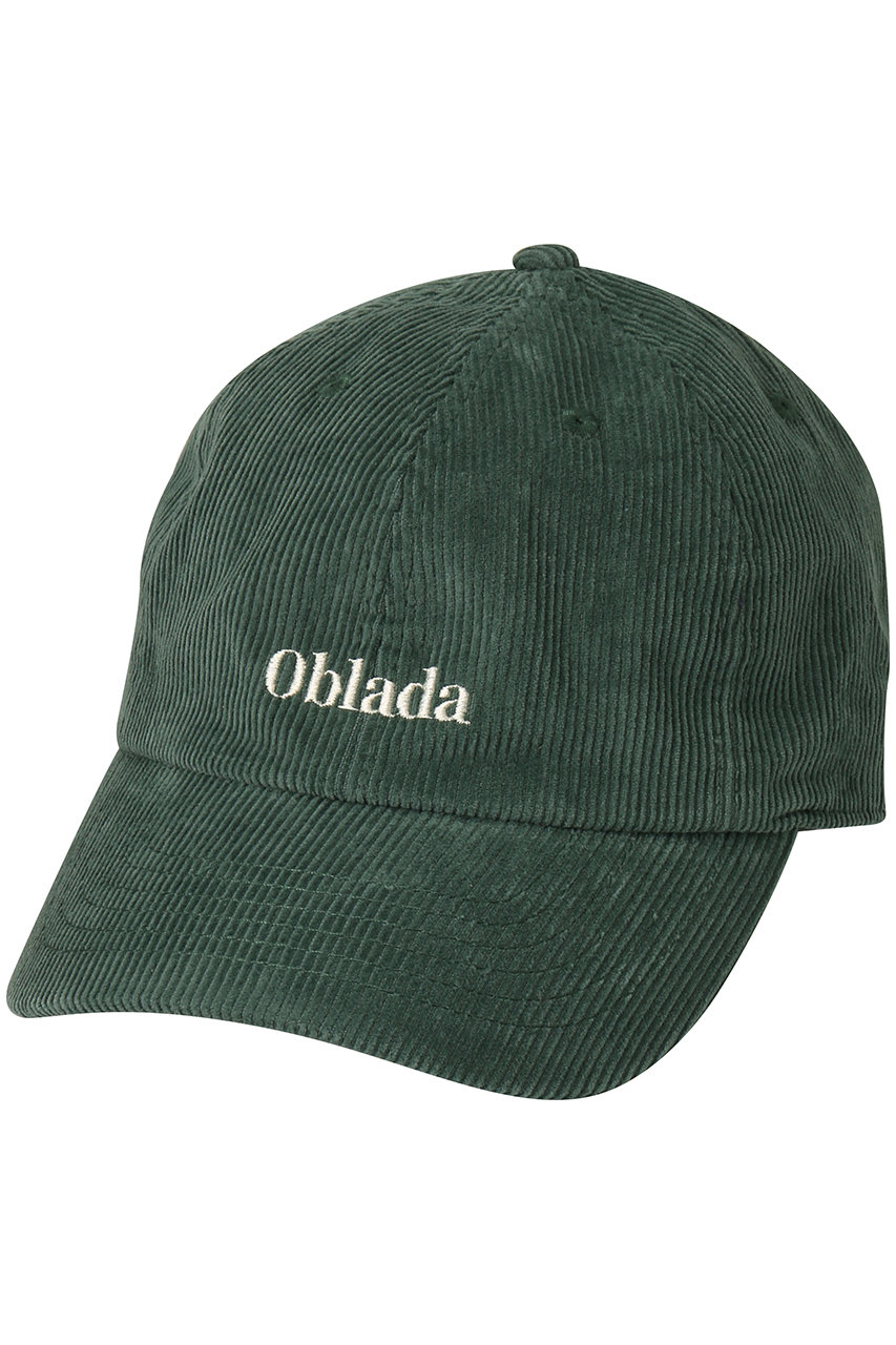  Oblada コーデュロイキャップ (グリーン OS) オブラダ ELLE SHOP