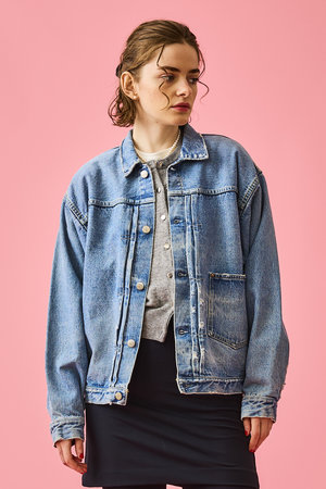 中古】 いたい Oblada オブラダ SACK JACKET ジャケット M チャコール 