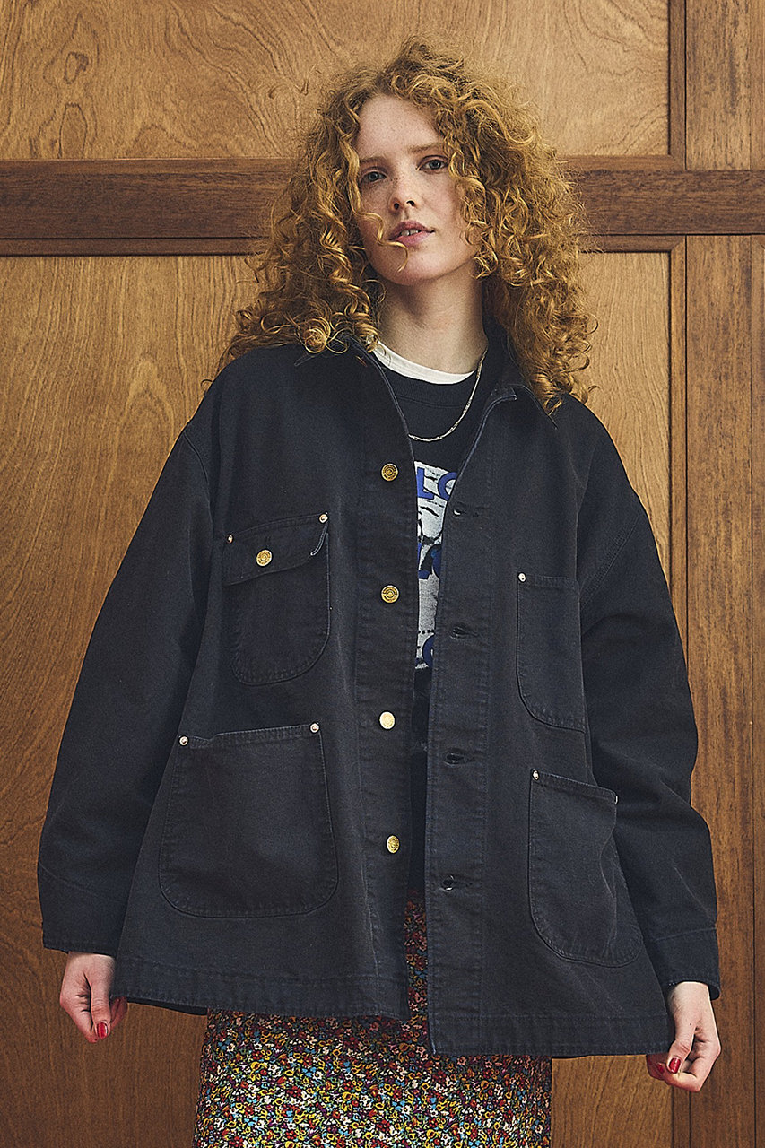 FRAMeWORK 　BLUE DENIM テントラインカバーオール FRAMeWORK（フレームワーク）の「≪予約≫BLUE DENIM テントライン