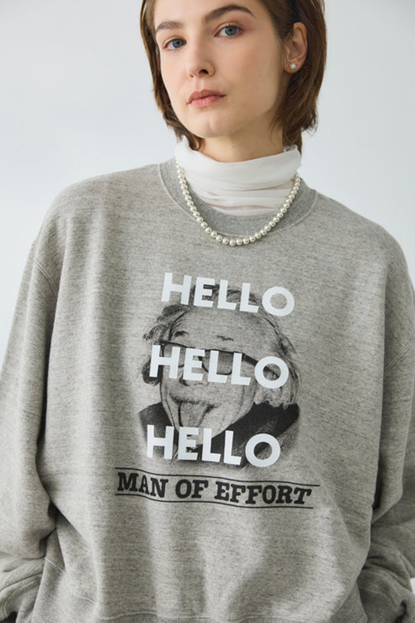 新品【Oblada】HELLO SWEAT グレー oblada HELLOスウェット GRAY