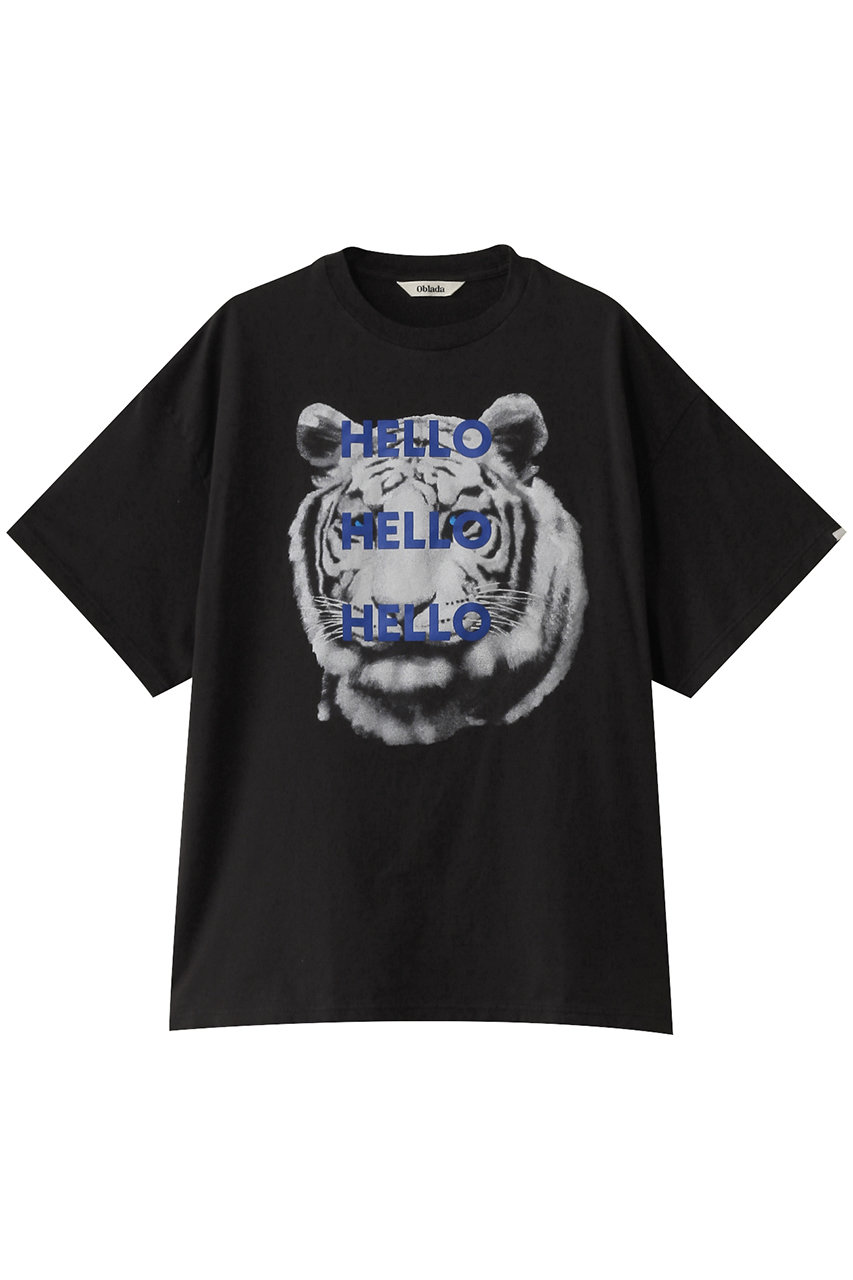 オブラダ/ObladaのTIGER Tシャツ(ブラック/S2510CU18)