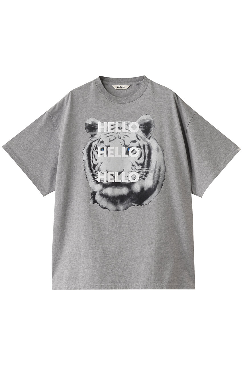 Oblada TIGER Tシャツ (グレー(ELLESHOP限定), F) オブラダ ELLE SHOP Oblada TIGER Tシャツ (グレー(ELLESHOP限定), F) オブラダ ELLE SHOP