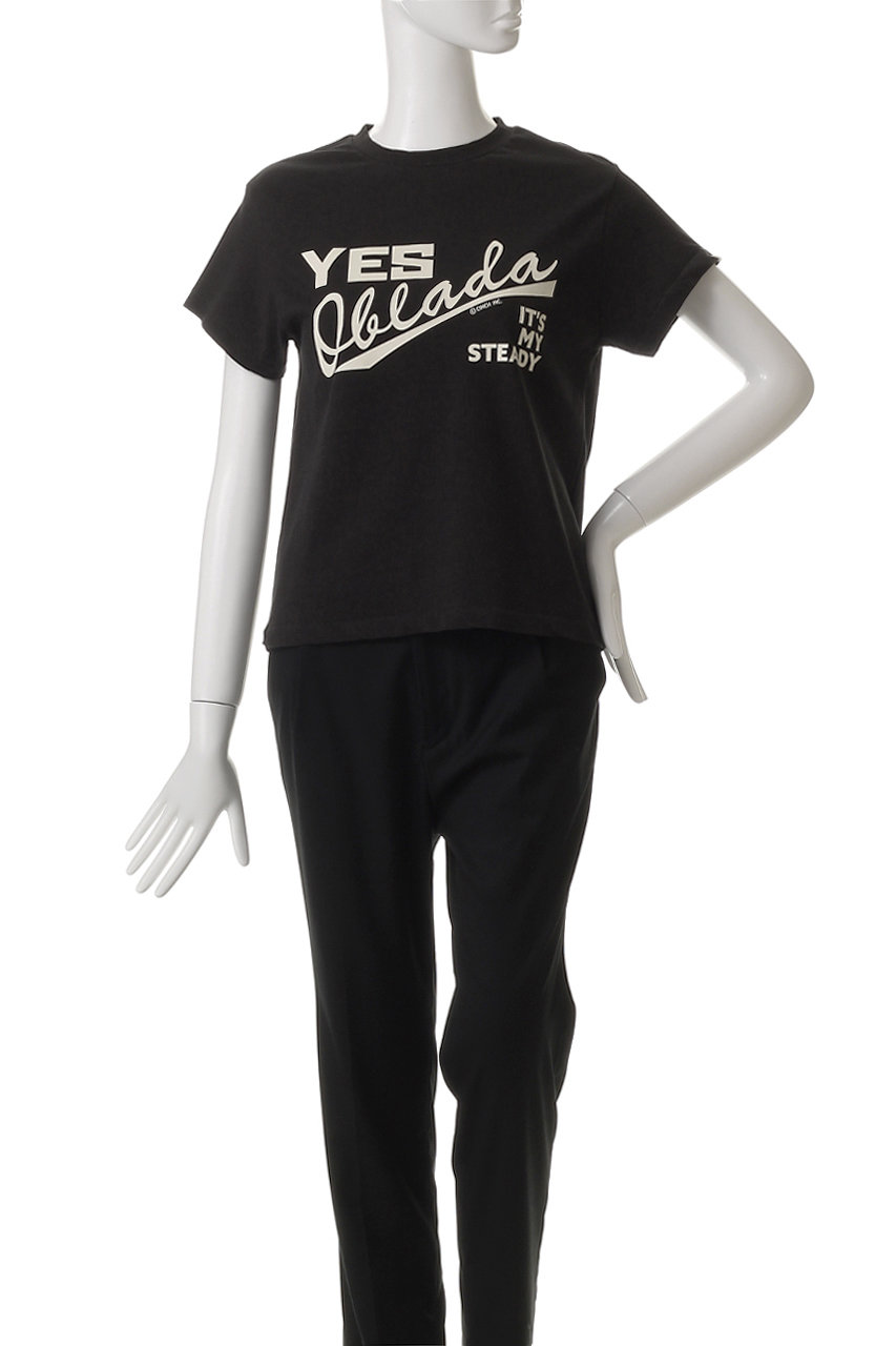 Oblada(オブラダ)｜YES OBLADA ロゴTシャツ/ブラック の通販