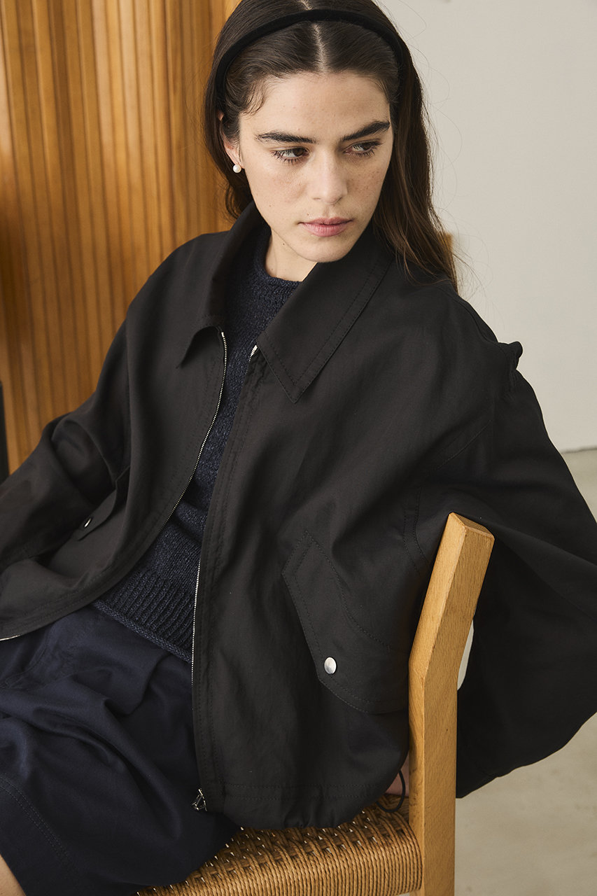 oblada / オブラダ | 2024AW | コットン混 クルーネック スウェット | F | ブラック | レディース oblada / オブラダ | 2024AW | コットン混 クルーネック