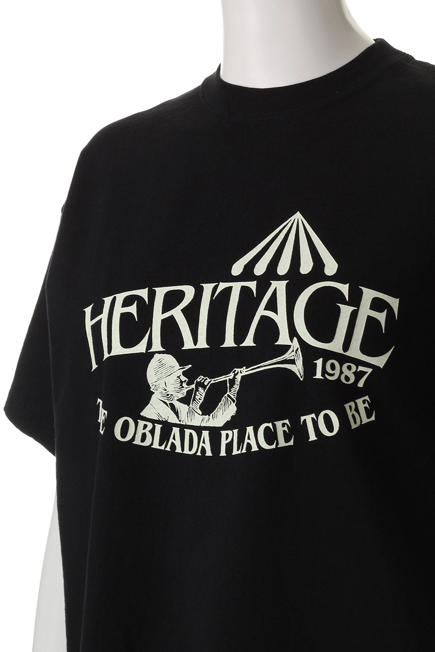 Oblada(オブラダ)｜HERITAGE Tシャツ/ブラック の通販｜ELLESHOP