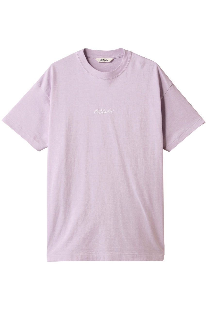Oblada エンブロイダリーTシャツ (ラベンダー, F) オブラダ ELLE SHOP Oblada エンブロイダリーTシャツ (ラベンダー, F) オブラダ ELLE SHOP