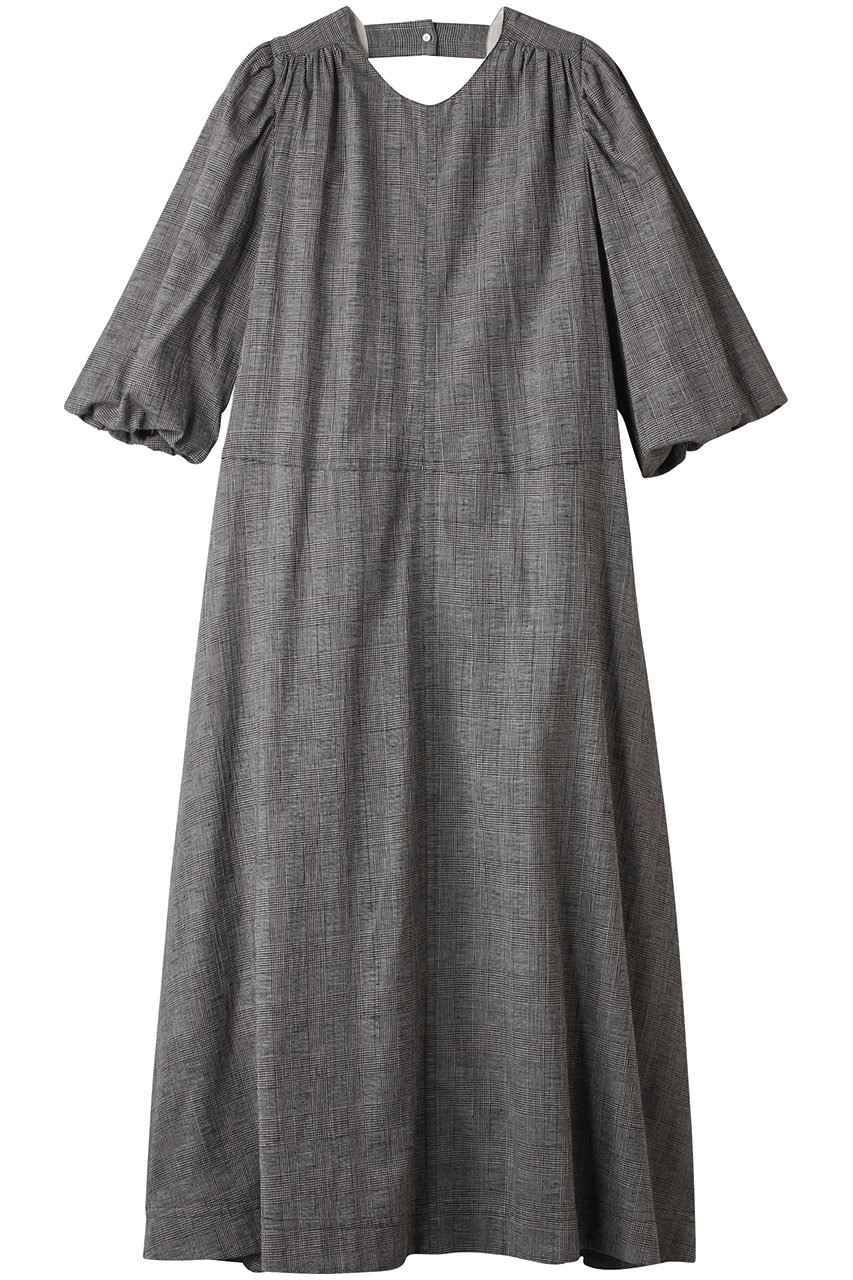 Oblada クラシックドレス チェック (グレンチェック, M) オブラダ ELLE SHOP Oblada クラシックドレス チェック (グレンチェック, M) オブラダ ELLE SHOP