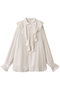 ラッフルシャツ（PLAIN） オブラダ/Oblada ホワイト