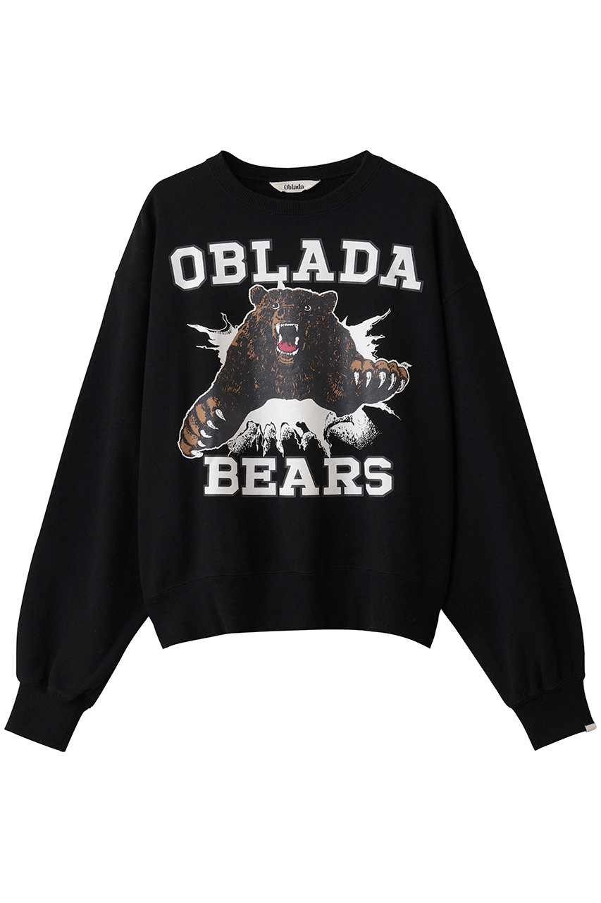Oblada BEARS スウェット (ブラック, F) オブラダ ELLE SHOP Oblada BEARS スウェット (ブラック, F) オブラダ ELLE SHOP