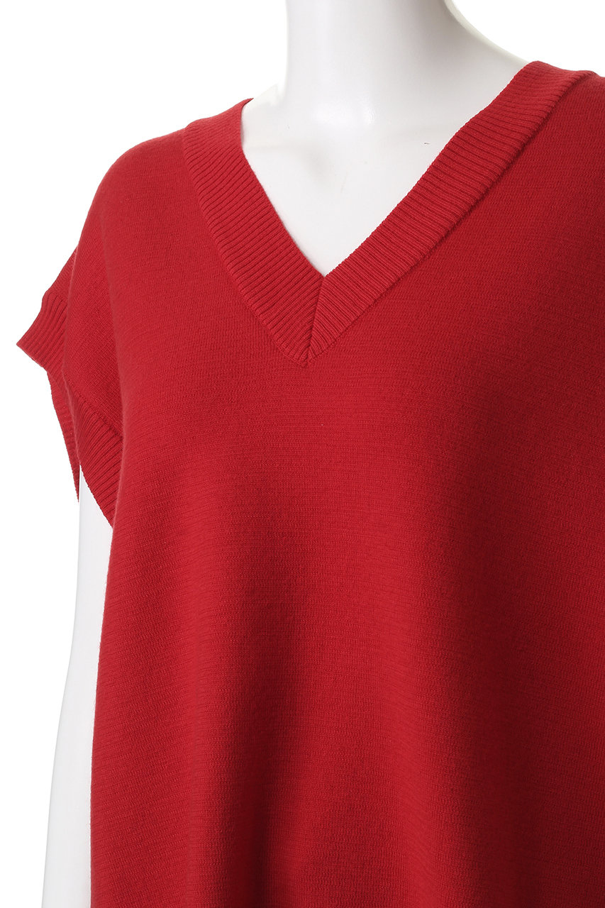 Oblada(オブラダ)｜JERMYN ニットベスト/レッド の通販｜ELLESHOP