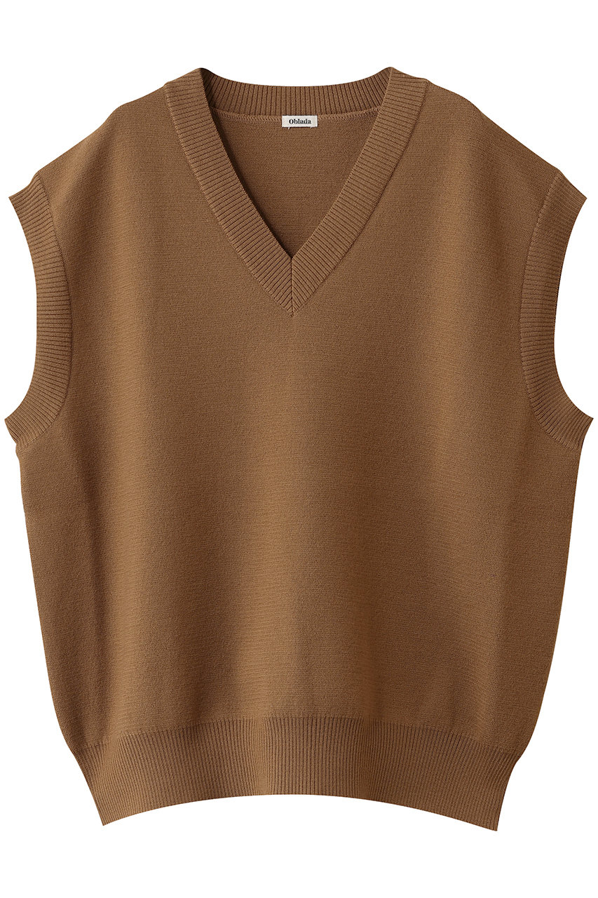 楽天ポイント還元】Oblada JERMYN ニットベスト (キャメル, F
