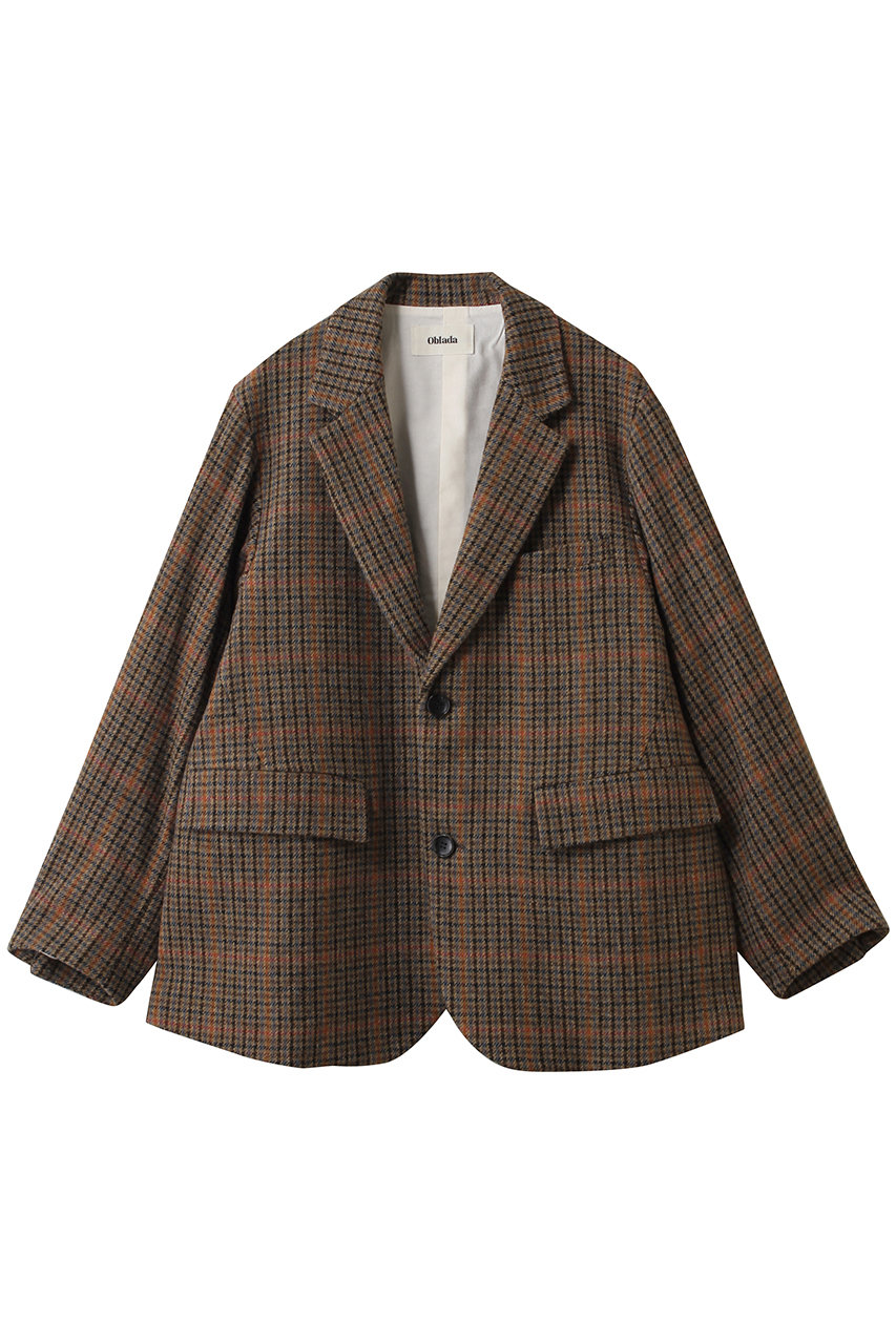 Oblada UNCONSTRUCTION ジャケット(GUN CLUB CH) (チェック, M) オブラダ ELLE SHOP Oblada UNCONSTRUCTION ジャケット(GUN CLUB CH) (チェック, M) オブラダ ELLE SHOP