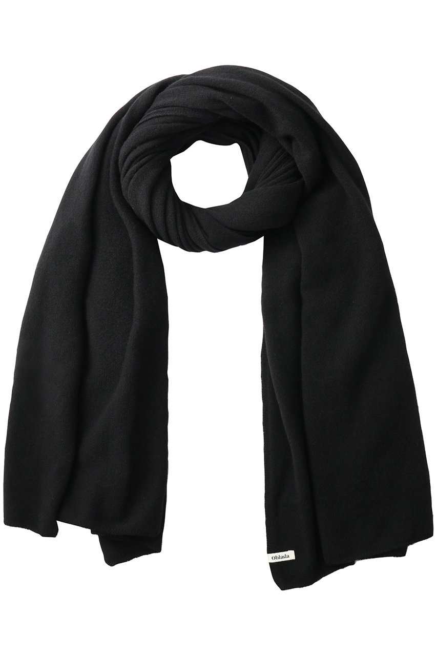 Oblada(オブラダ)｜ニットショール/ブラック の通販｜ELLESHOP・(エル