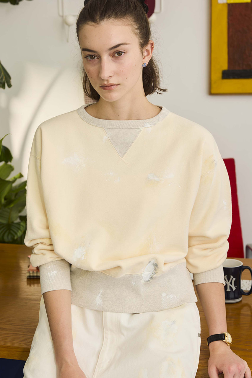 【美品】  oblada / オブラダ | レーシングプリント スウェット | XL | ホワイト | レディース 美品】 oblada / オブラダ | レーシングプリント スウェット | XL