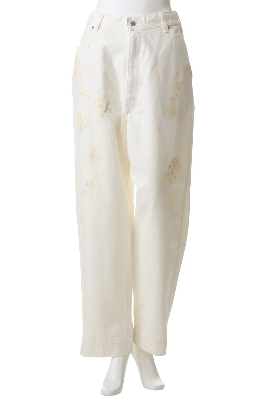 Oblada(オブラダ)｜ペイントスケータージーンズ/ホワイト の通販