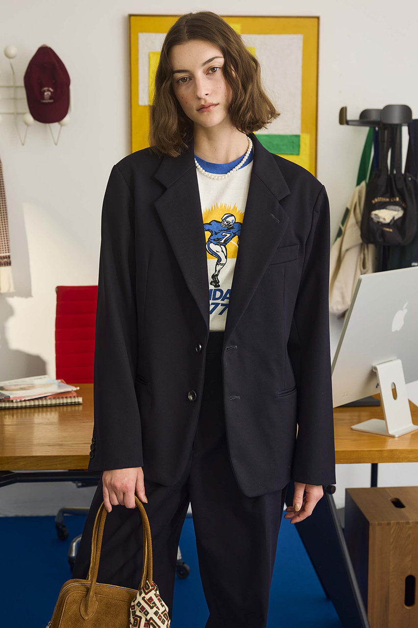 Oblada ジャケットブラックオブラダ  美品 Oblada(オブラダ)｜DIRECTORS ジャケット/ネイビー の通販｜ELLESHOP