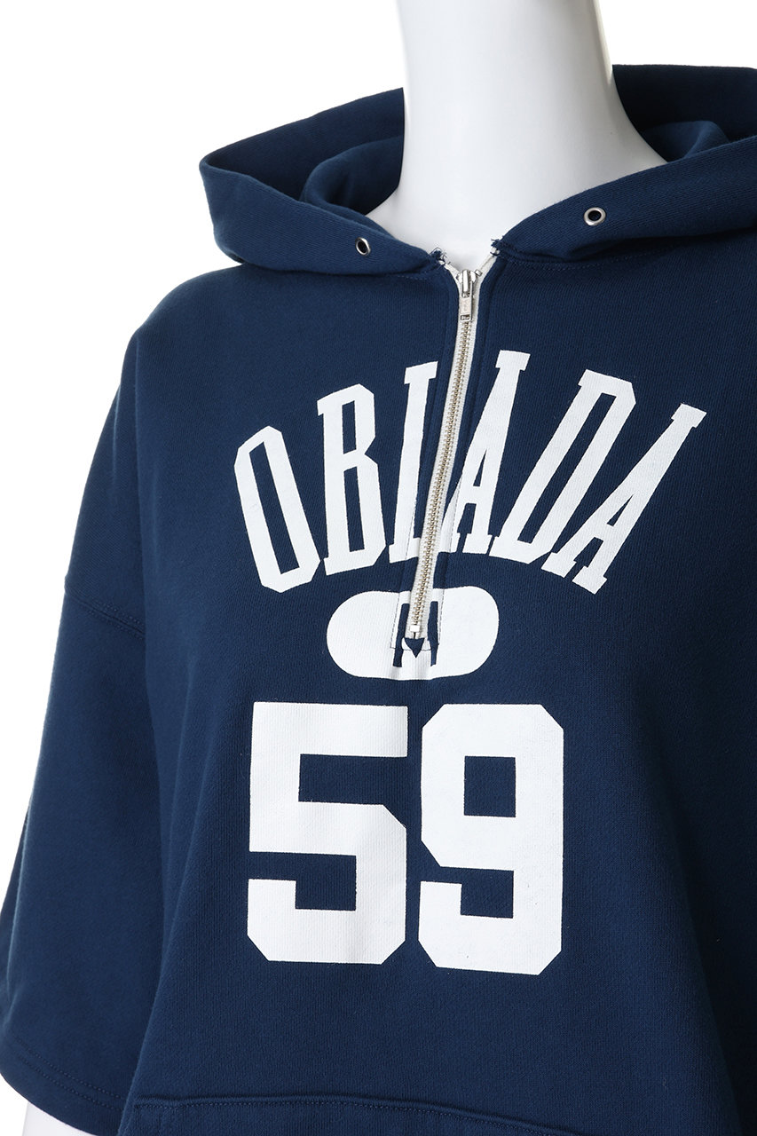 【美品】  oblada / オブラダ | × BEAUTY&amp;YOUTH 別注 ハーフジップ スウェット | F | ブラック | レディース 美品】 oblada / オブラダ | × BEAUTY&YOUTH 別注 ハーフジップ