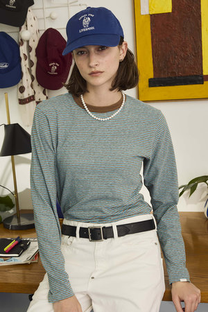 オブラダ/ObladaのマルチボーダーロングTシャツ