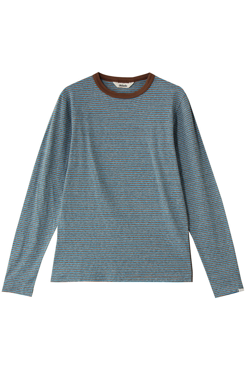 オブラダ/ObladaのマルチボーダーロングTシャツ(チョコミント/S2610CU16)