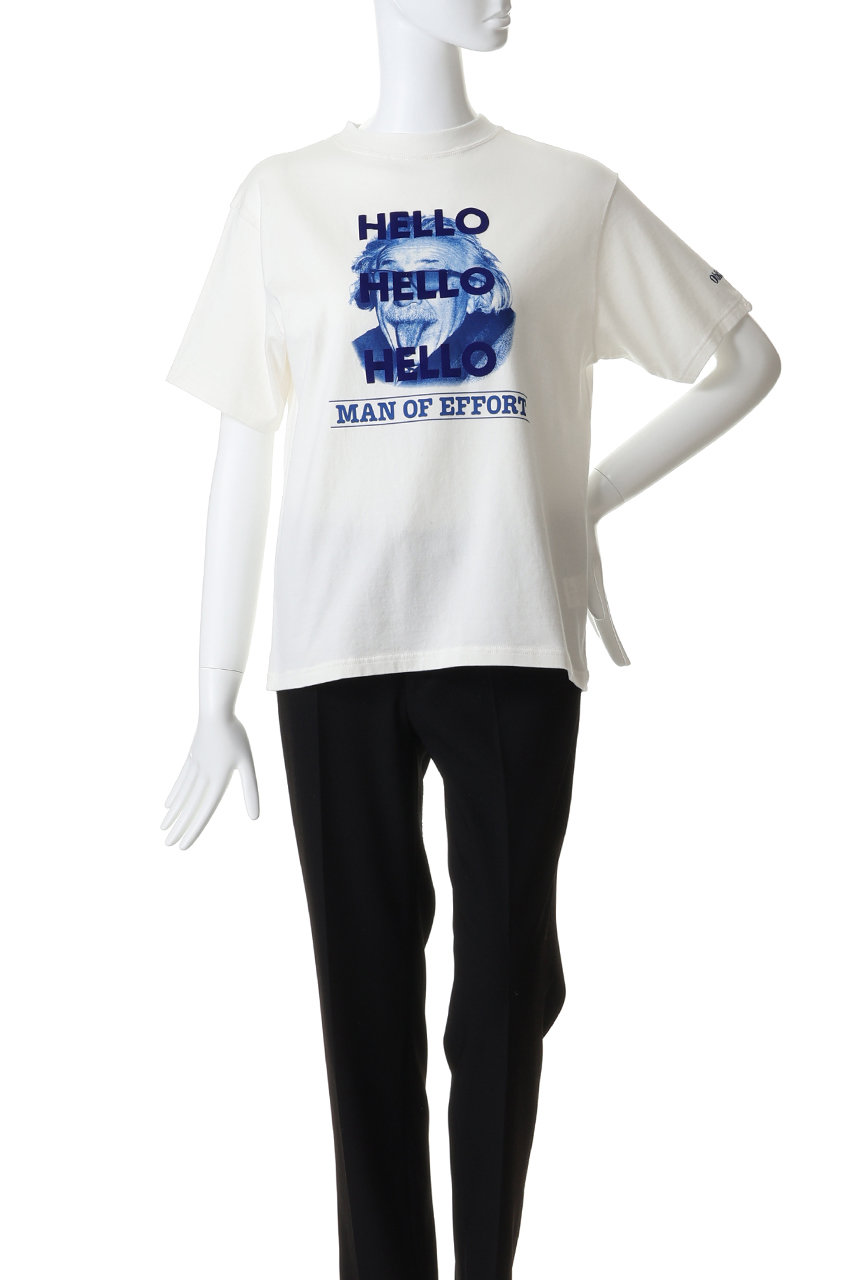 Oblada(オブラダ)｜MAN OF EFFORT Tシャツ/ホワイト の通販｜ELLESHOP