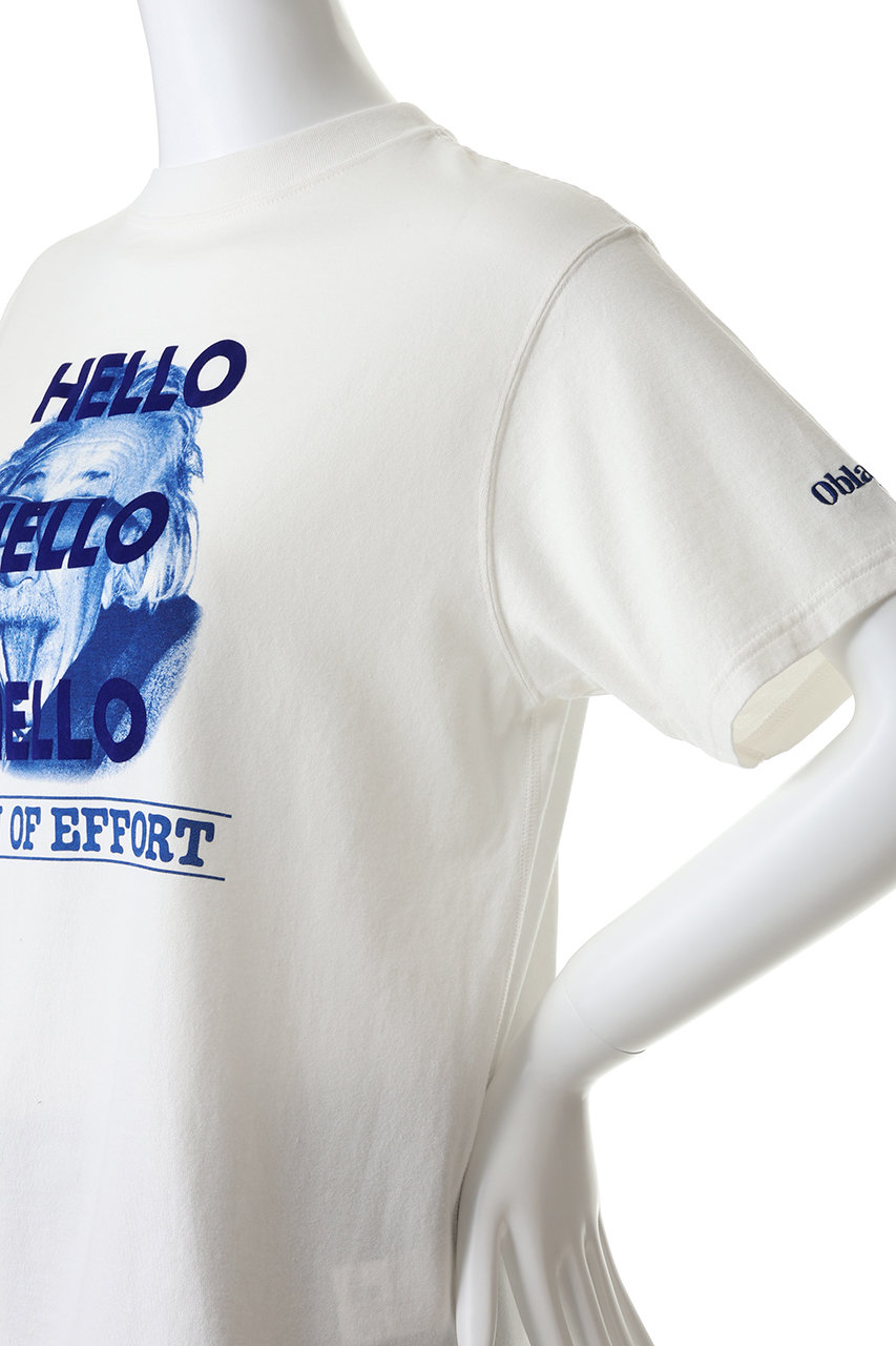 Oblada(オブラダ)｜MAN OF EFFORT Tシャツ/ホワイト の通販｜ELLESHOP