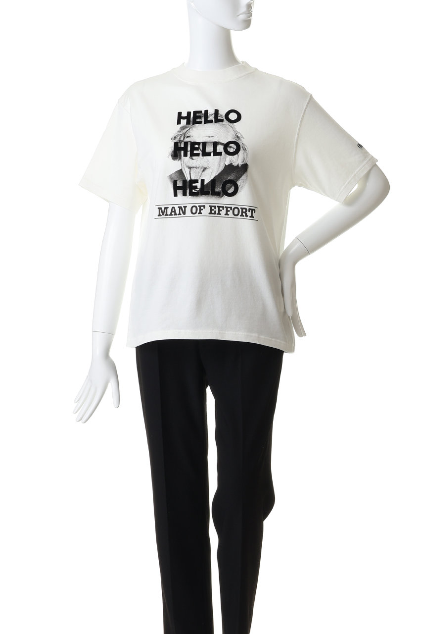 Oblada(オブラダ)｜【ELLE SHOP限定】MAN OF FEFFORT Tシャツ/ホワイト