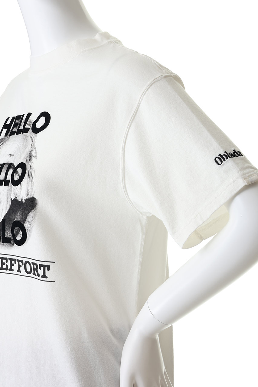 Oblada(オブラダ)｜【ELLE SHOP限定】MAN OF FEFFORT Tシャツ/ホワイト