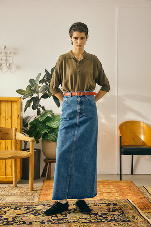 オブラダ/Obladaの【予約販売】BUDDY デニムスカート(BLUE)